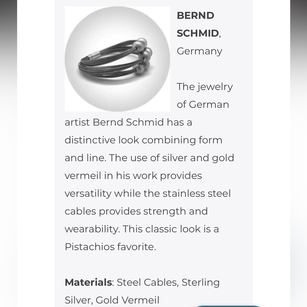Bernd Schmid Bar Bracelet. - Picture 9 of 9